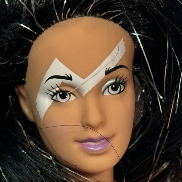 1985 Vintage Jetta , Jem and The Misfits Doll Black and silver hair - Picture 1 of 9